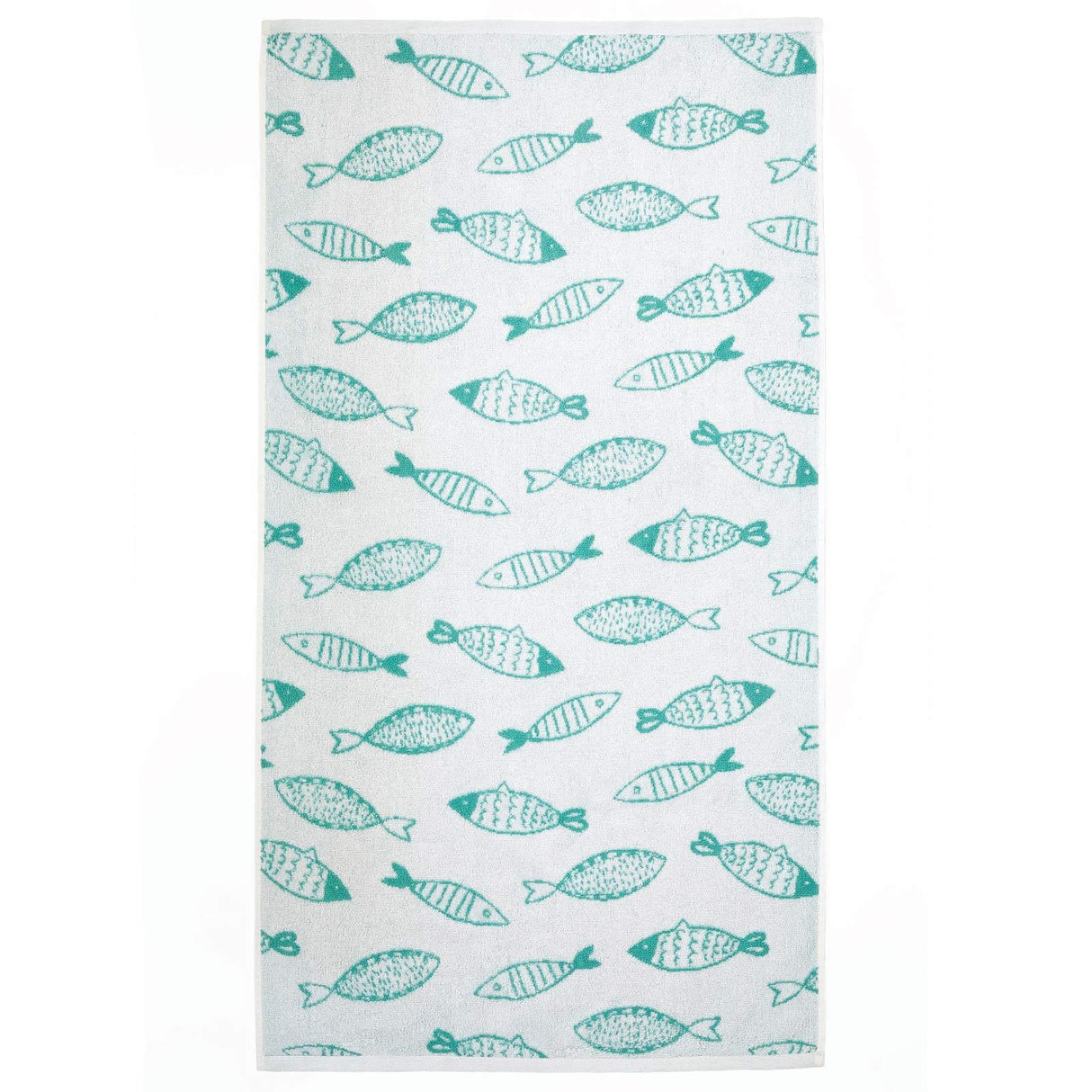Fusion Fish Jacquard 100% Cotton Bathroom Towel 3