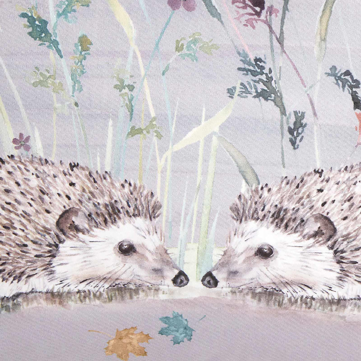 Dreams & Drapes Lodge Colville Hedgehog Floral Grey Cushion Cover 4