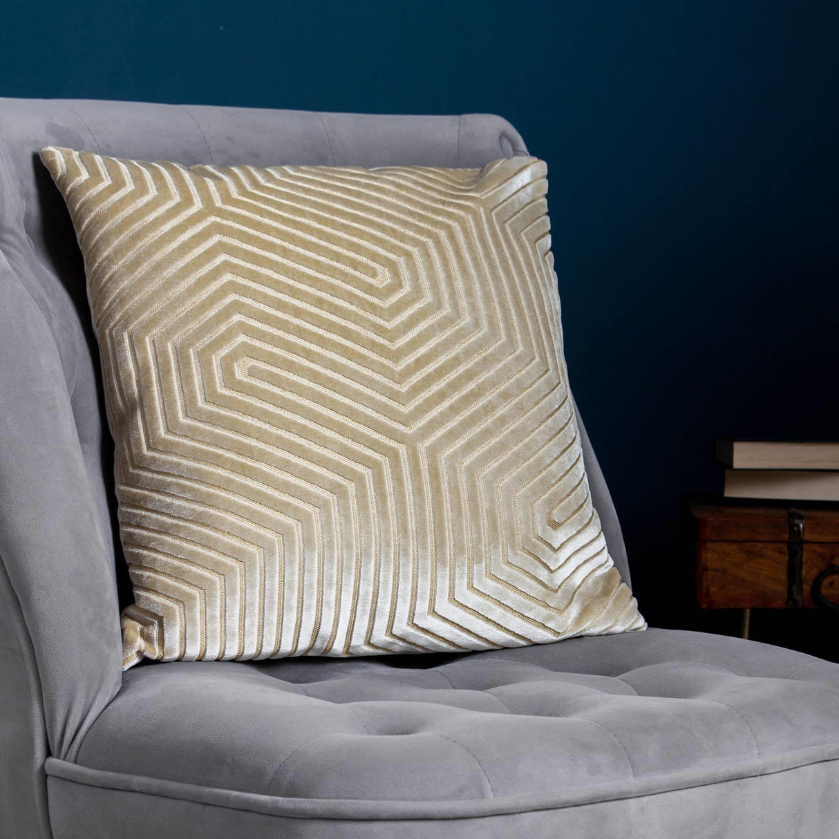 Evoke Cut Velvet Cushion Cover 18" x 18" by Paoletti 26