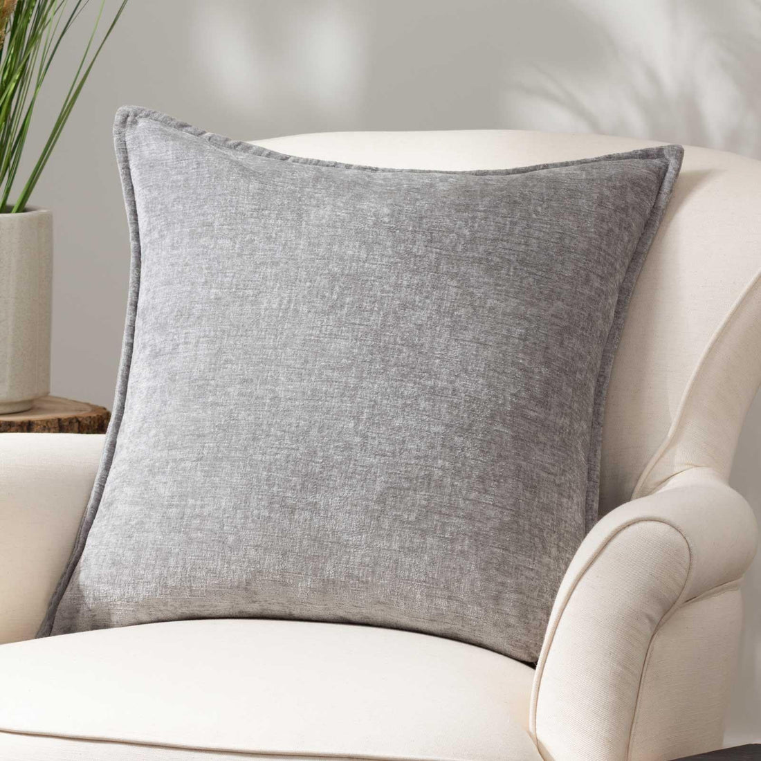 Buxton Super Soft Grey Cushion Cover 50cm x 50cm (50cmx50cm)