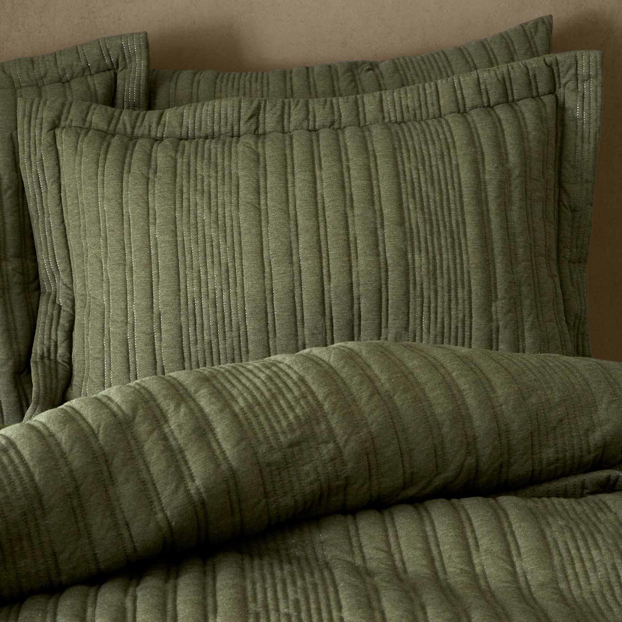 Tamba Jersey Stripe Oxford Pillowcase Pair by Pineapple Elephant