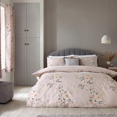 Catherine Lansfield Canterbury Blush Pink Duvet Cover Bedding Set