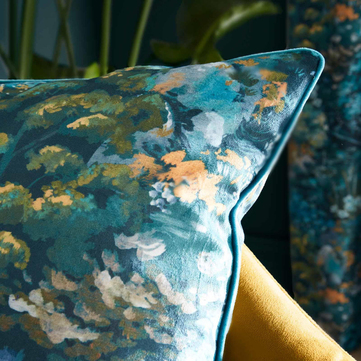 RHS Garden Walk Floral Filled Cushion 2