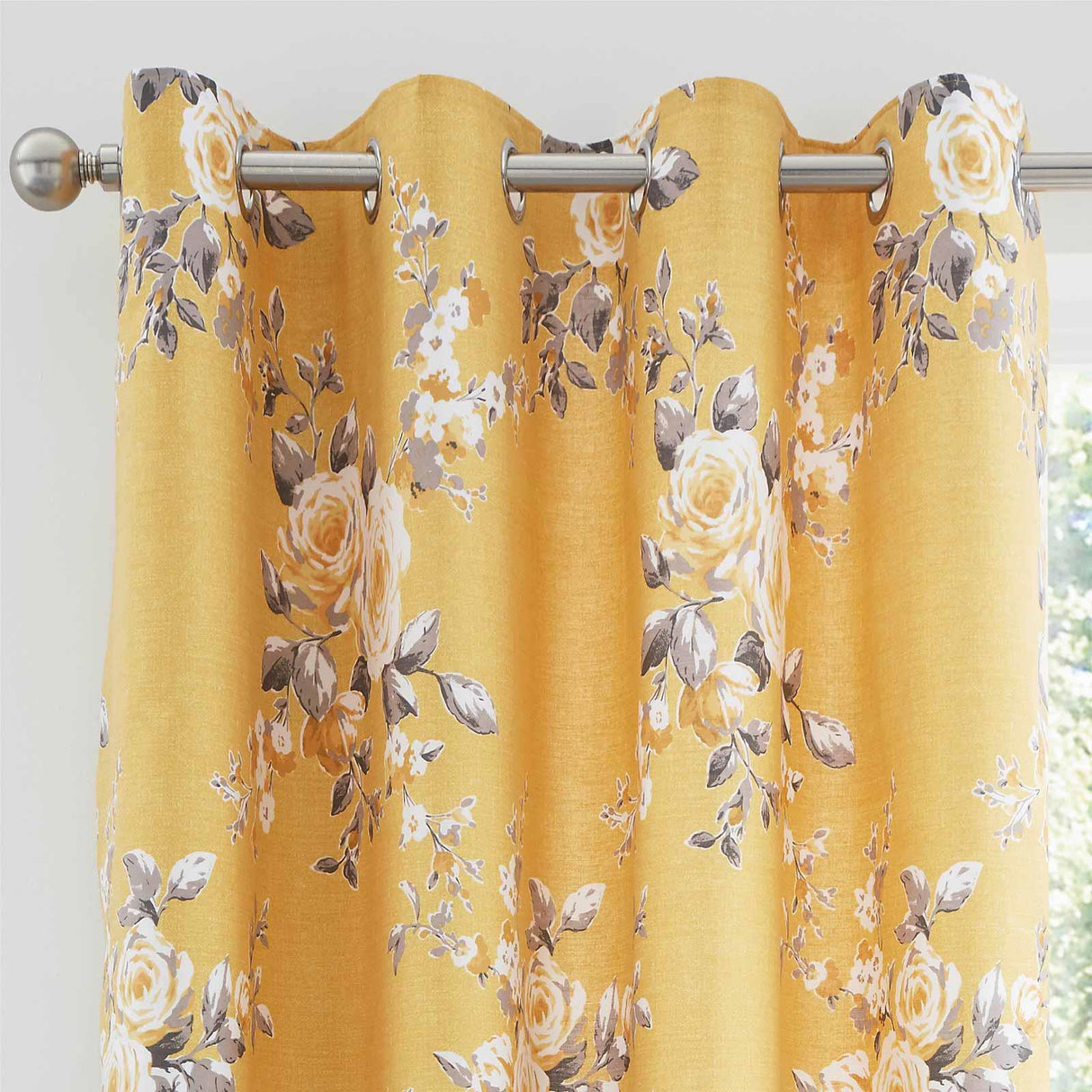 Canterbury Floral Eyelet Curtains by Catherine Lansfield