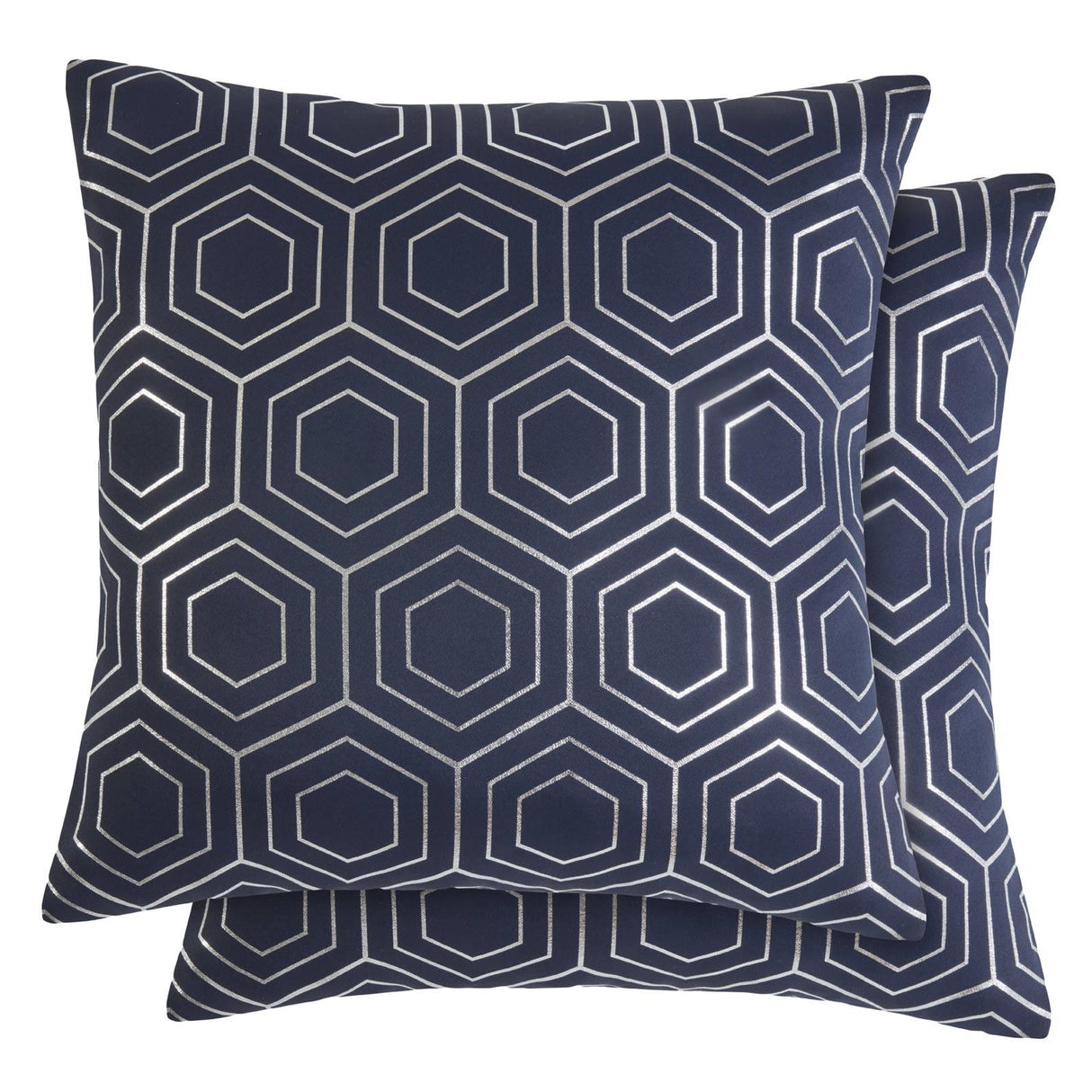 Hartford Geometric Cushion Cover Navy by Emma Barclay 2