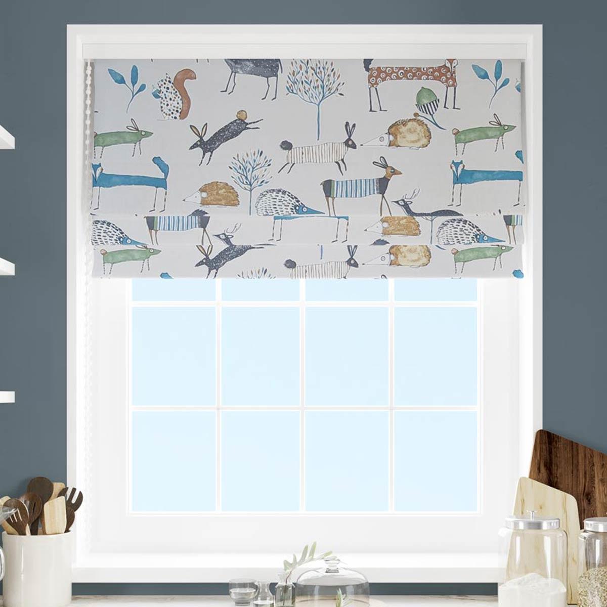 Oh My Deer Colonial Made To Measure Roman Blind by Style Furnishings