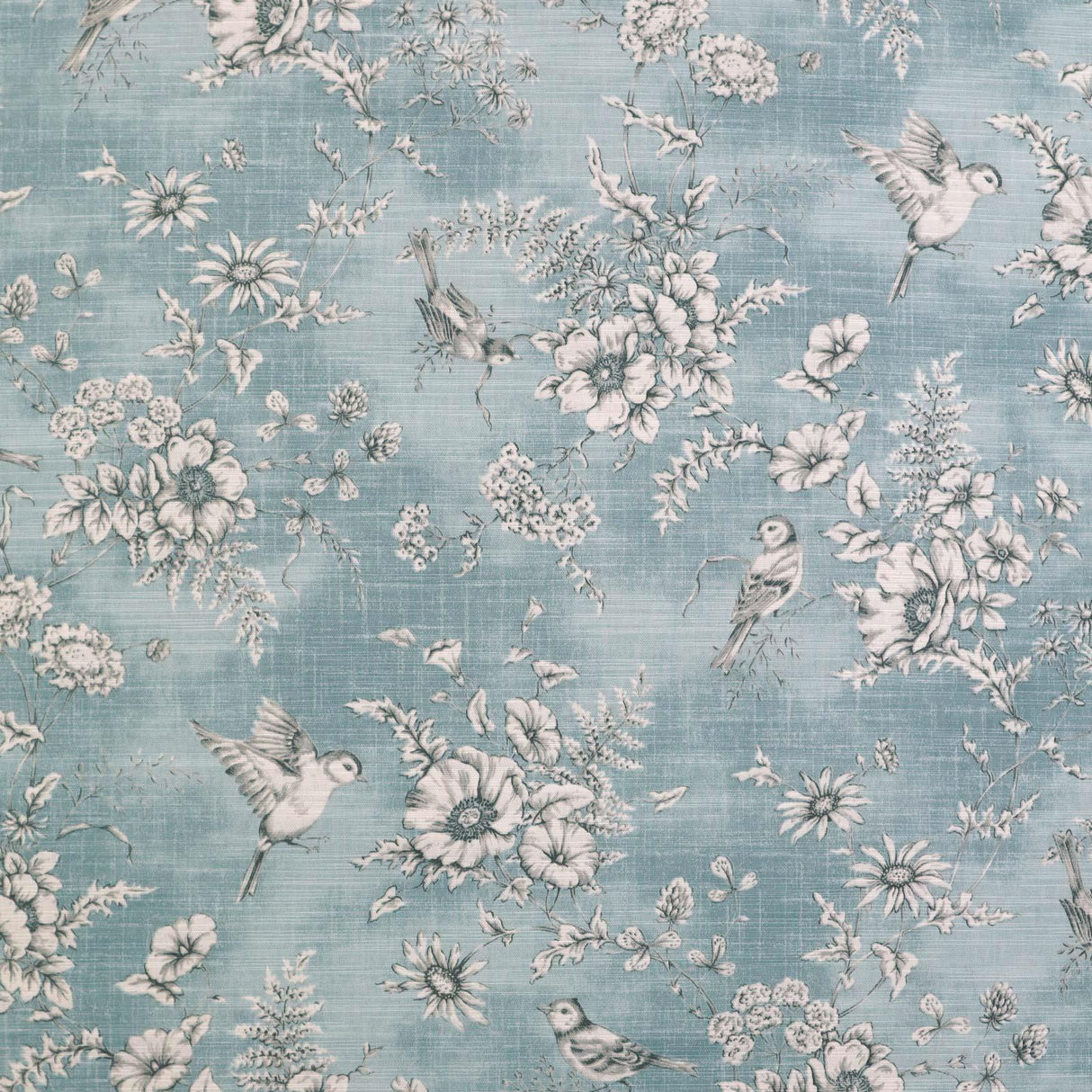 Finch Toile Delft Made To Measure Curtains by Style Furnishings