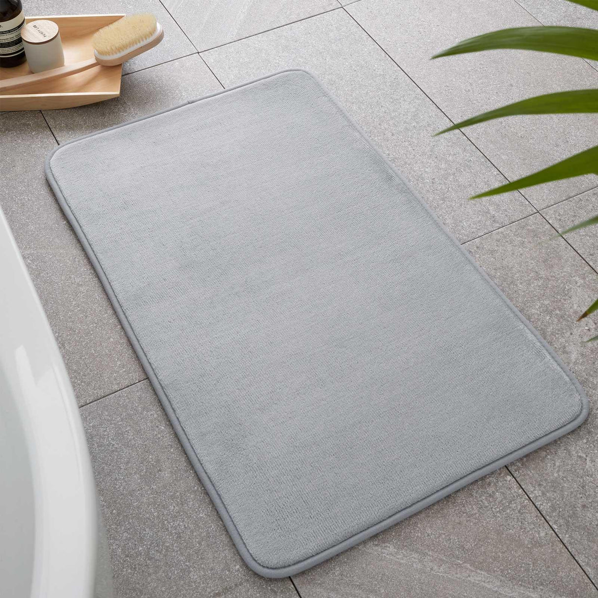 Anti-Bacterial Memory Foam Bath Mat 50cm x 80cm by Catherine Lansfield