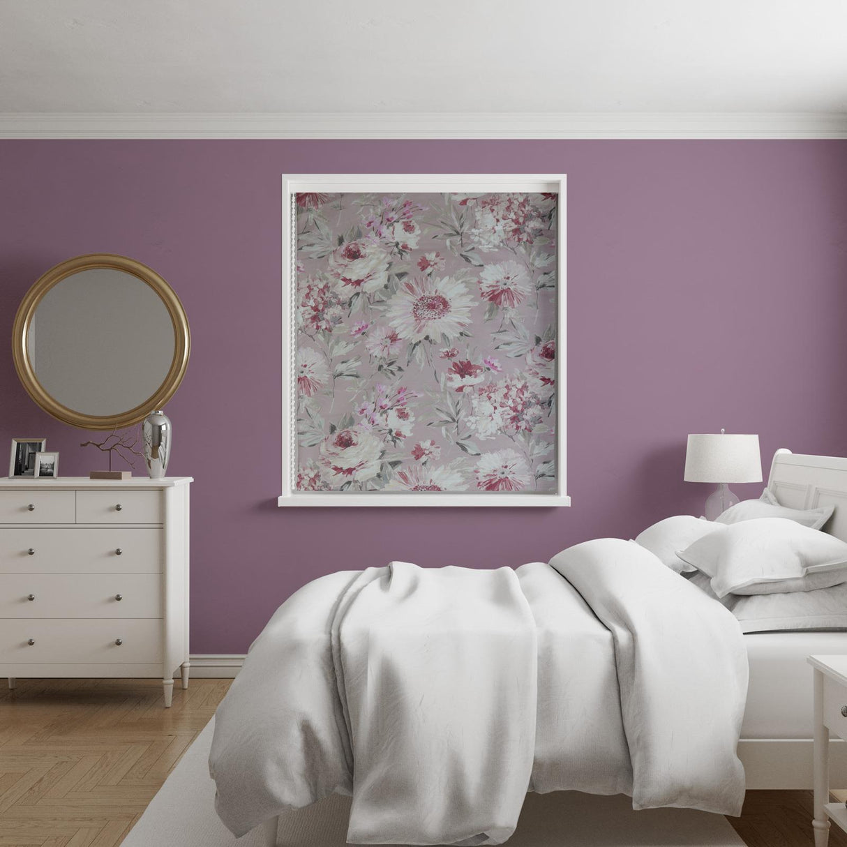 Kolka Blush Made To Measure Roman Blind by Style Furnishings