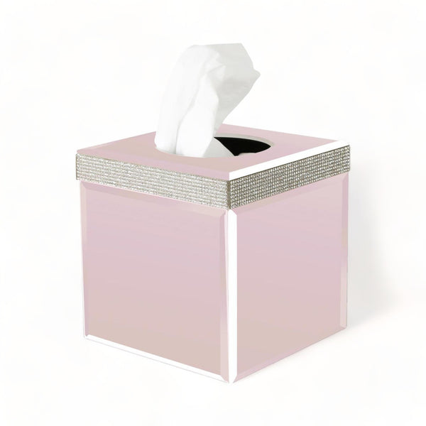 Ariana Pink Lustre Cube Tissue Box Cover