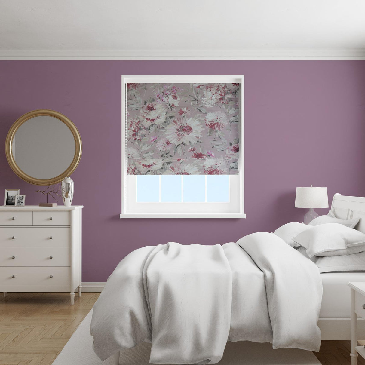 Kolka Blush Made To Measure Roman Blind by Style Furnishings