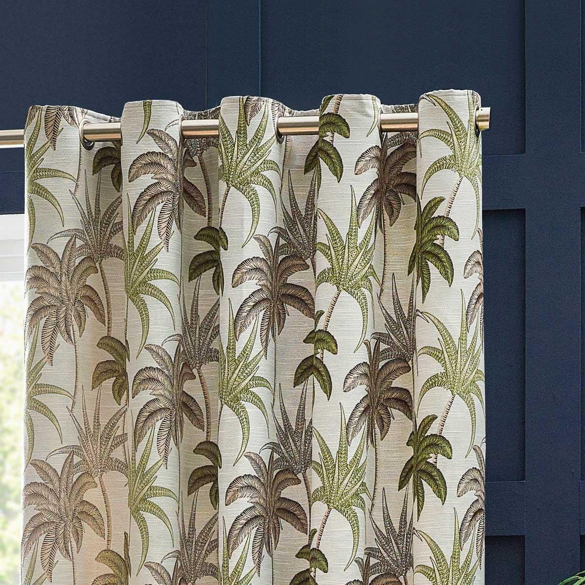 Galapagos Jacquard Eyelet Curtains by Wylder Tropics