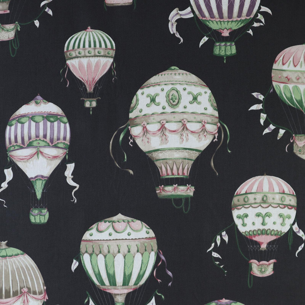 Balloons Ebony Made To Measure Curtains by Style Furnishings