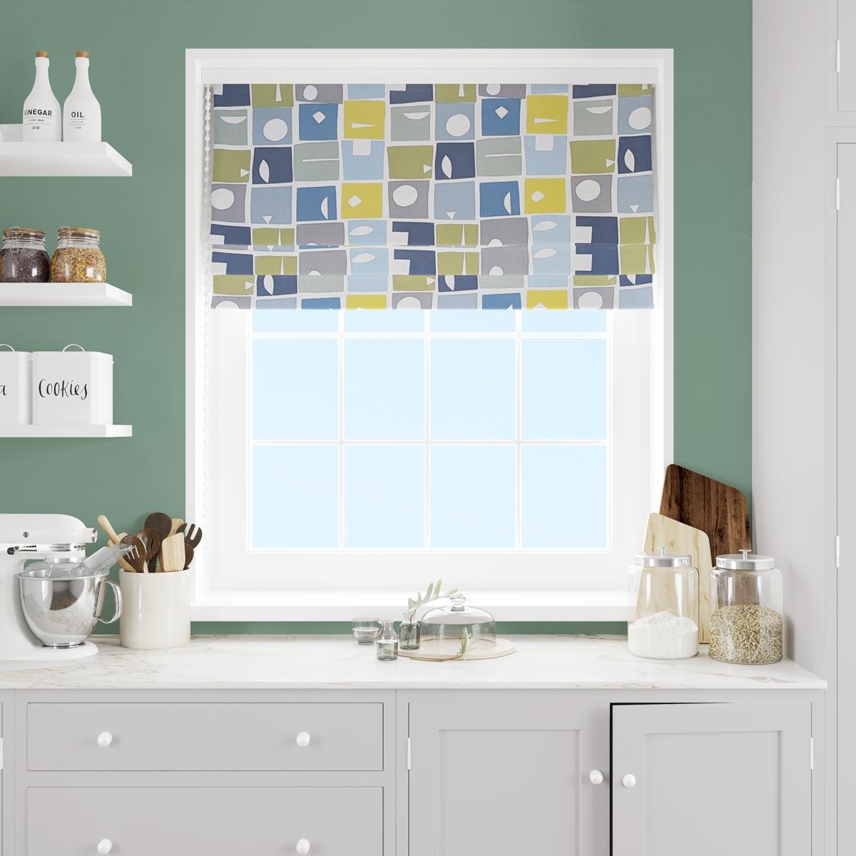 Bonnie Bluebell Made To Measure Roman Blind by Style Furnishings