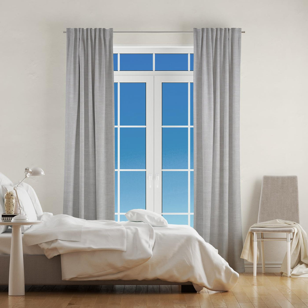 Linen Cream Made To Measure Curtains by Style Furnishings