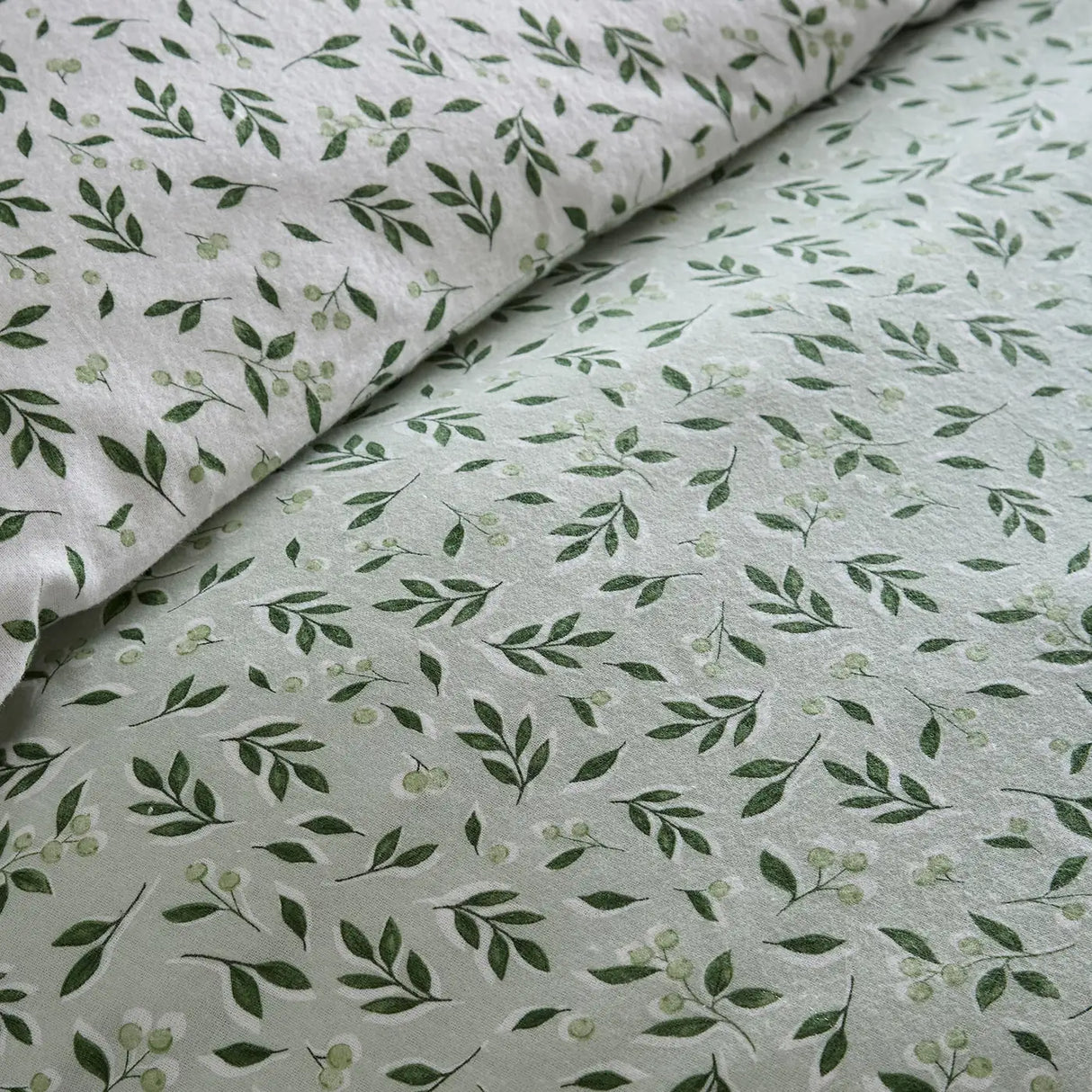 Falling Leaf Green 100% Cotton Duvet Cover Set - product image 3