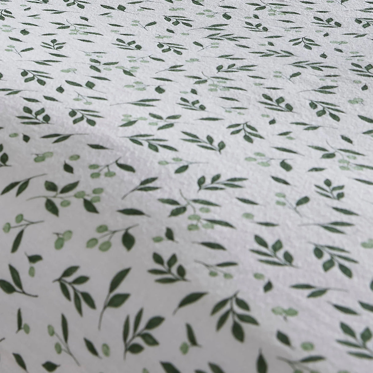 Falling Leaf White 100% Cotton 28cm Deep Fitted Sheet - product image 2
