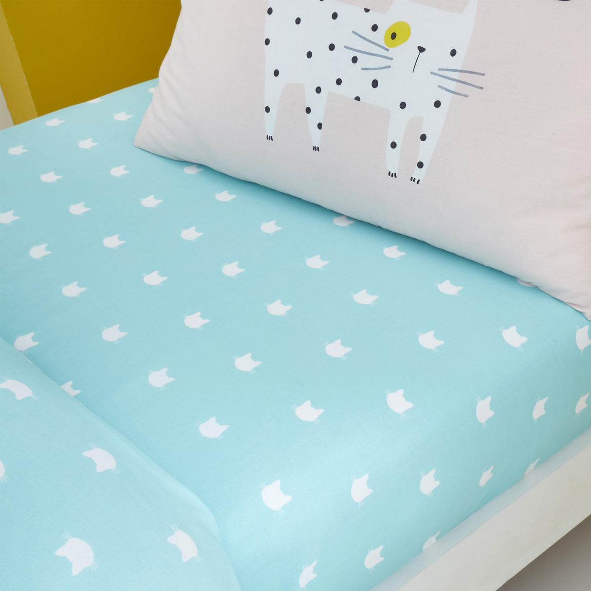Cute Cats Fitted Sheet by Catherine Lansfield