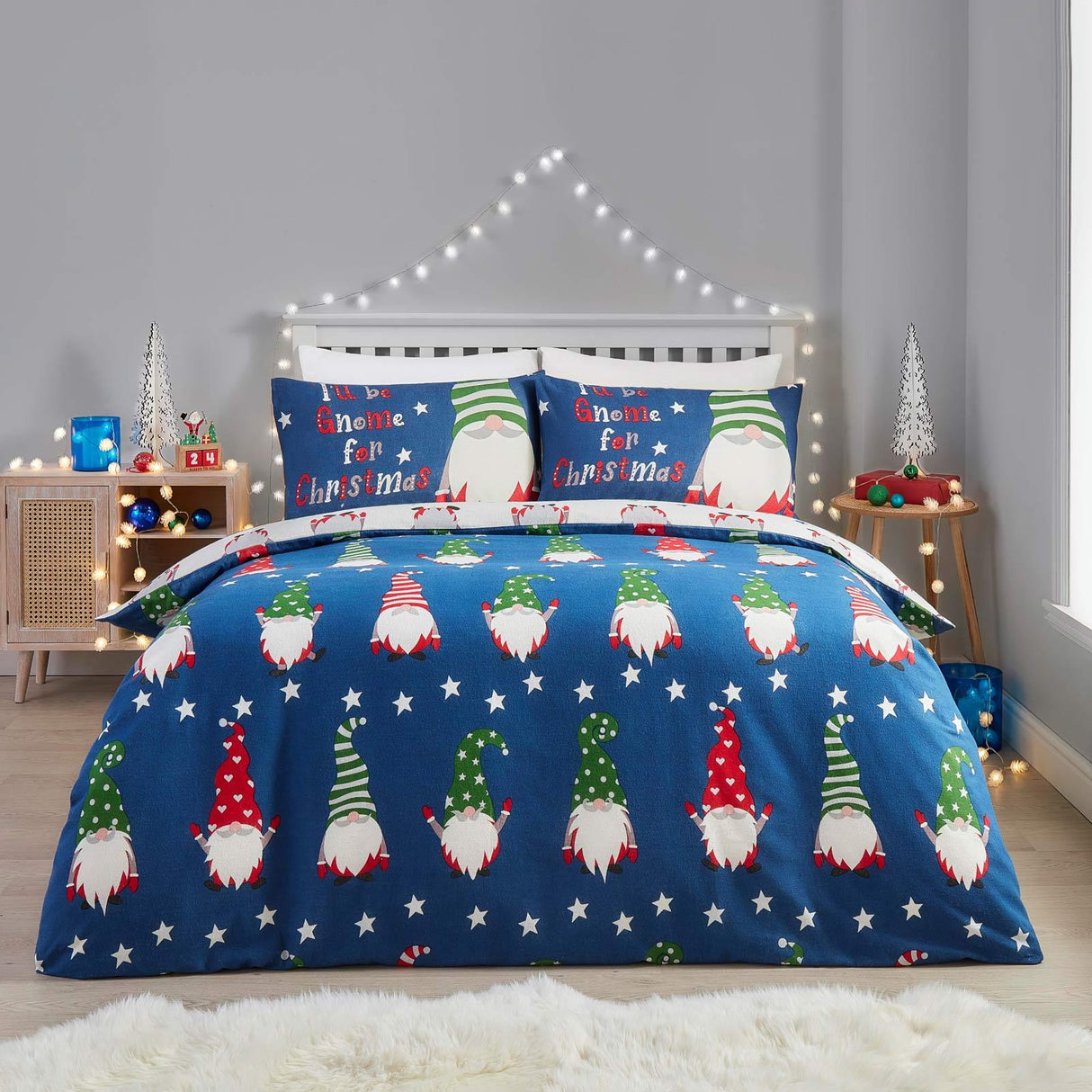 Gnome for Christmas Duvet Cover Set by Fusion