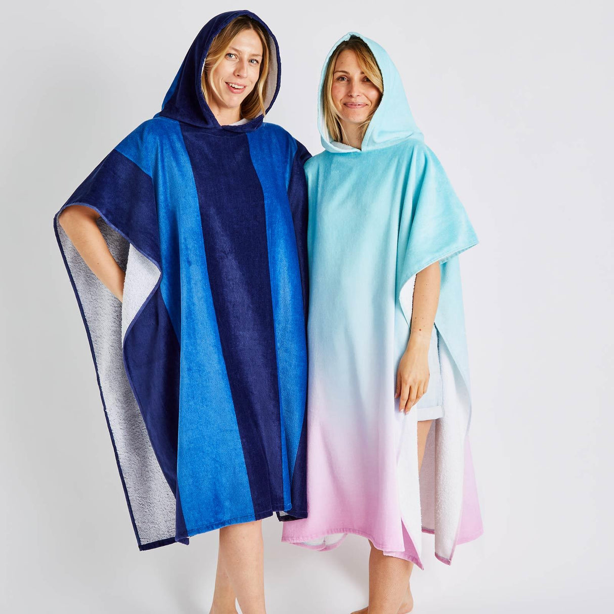 Ombre Hooded Towel Poncho by Catherine Lansfield