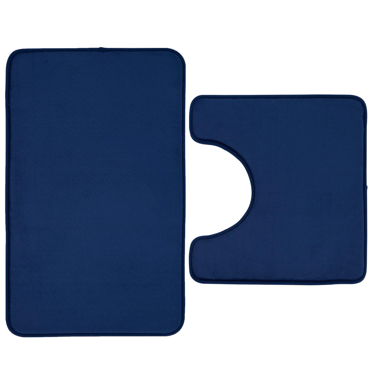 Anti-Bacterial Memory Foam Bath Mat & Pedestal Bathroom Set by Catherine Lansfield