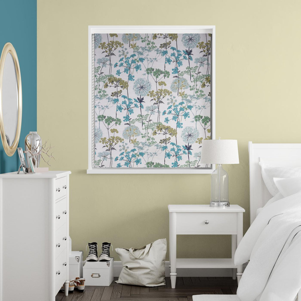 Hedgerow Pistachio Made To Measure Roman Blind by Style Furnishings