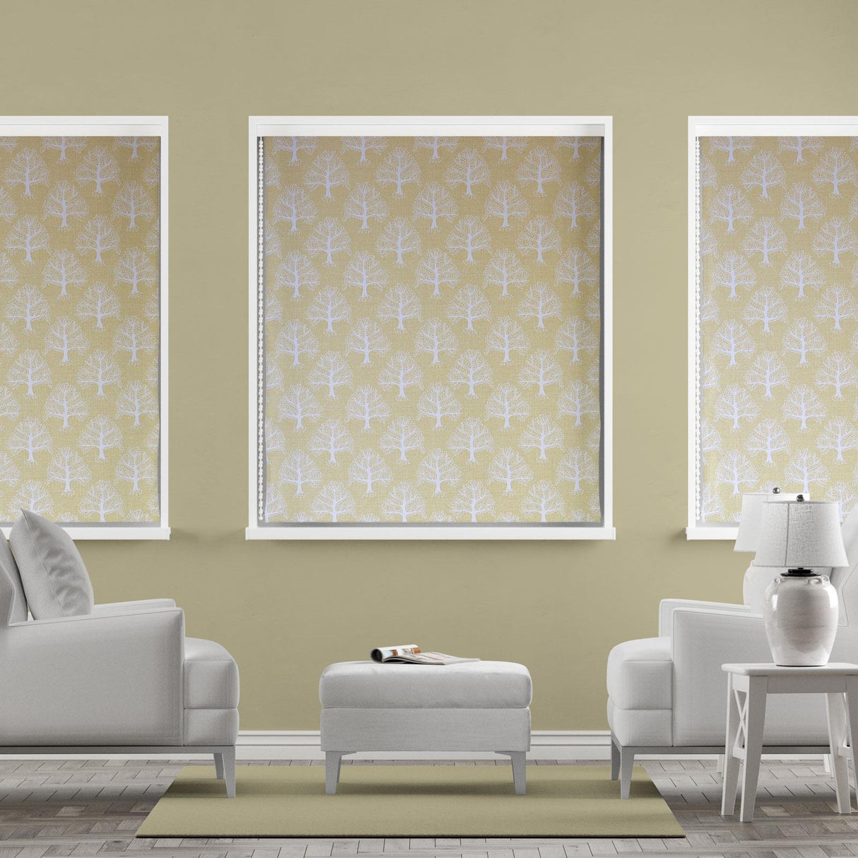 Great Oak Sand Made To Measure Roman Blind by Style Furnishings