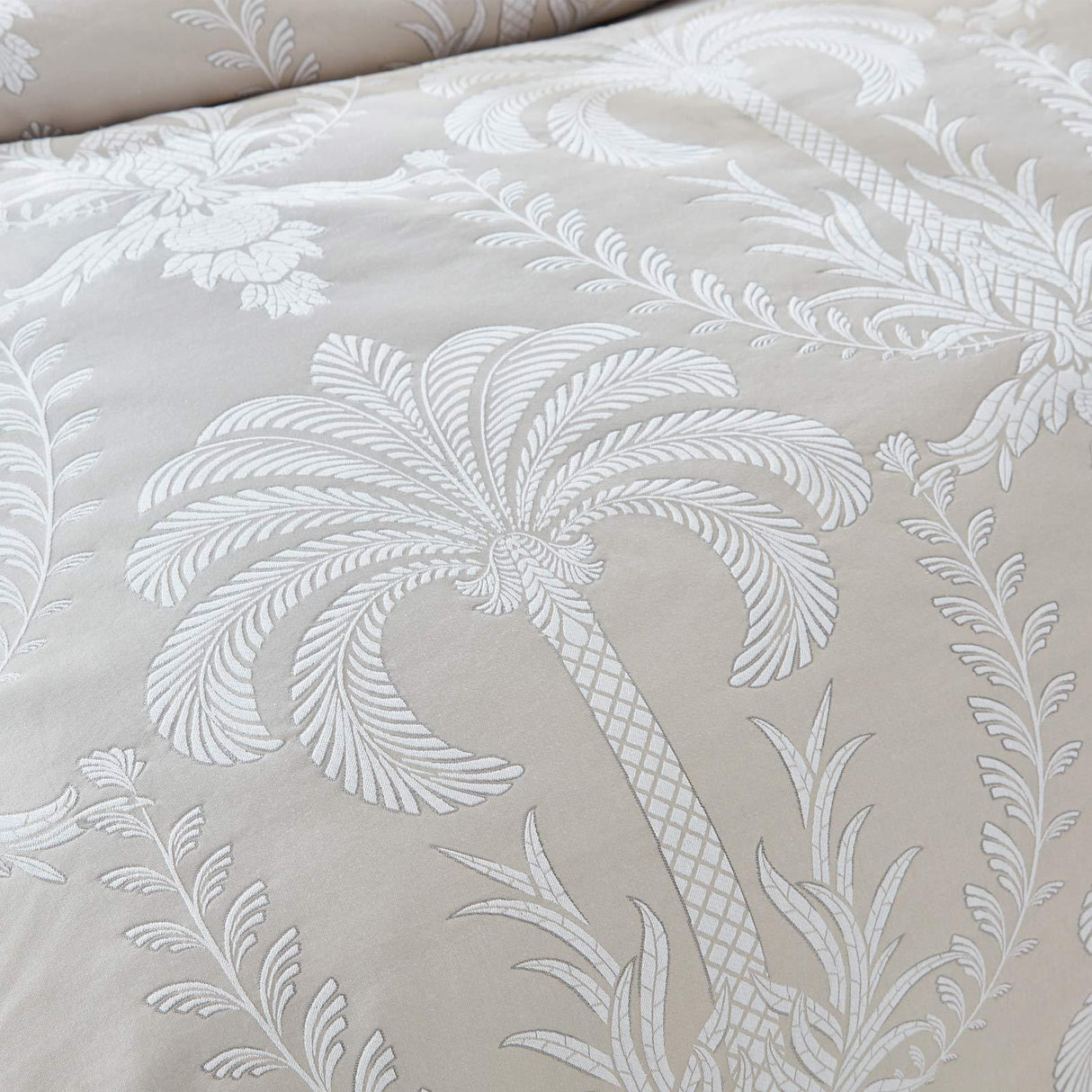 Avalon Jacquard Natural Duvet Cover Set