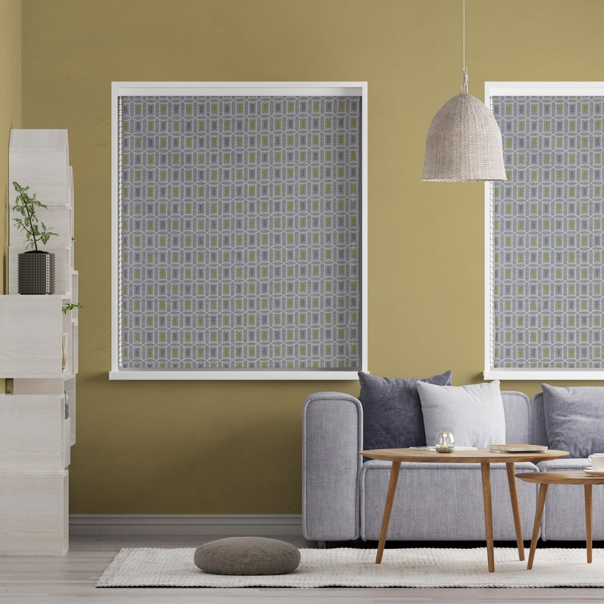 Lemnos Grey Made To Measure Roman Blind by Style Furnishings