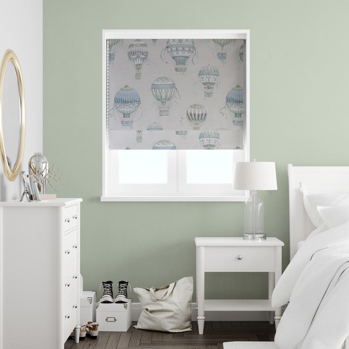 Balloons Antique Made To Measure Roman Blind by Style Furnishings