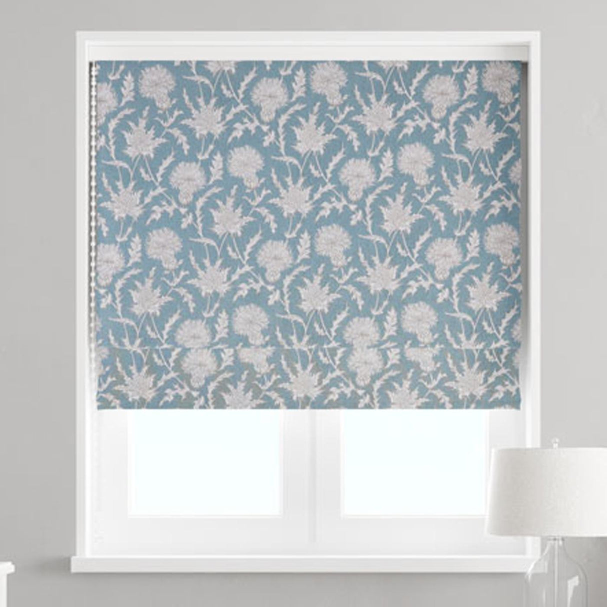 Carlina Teal Made To Measure Roman Blind by Style Furnishings