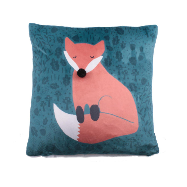 Foraging Fox Velvet Cushion Cover - Ideal