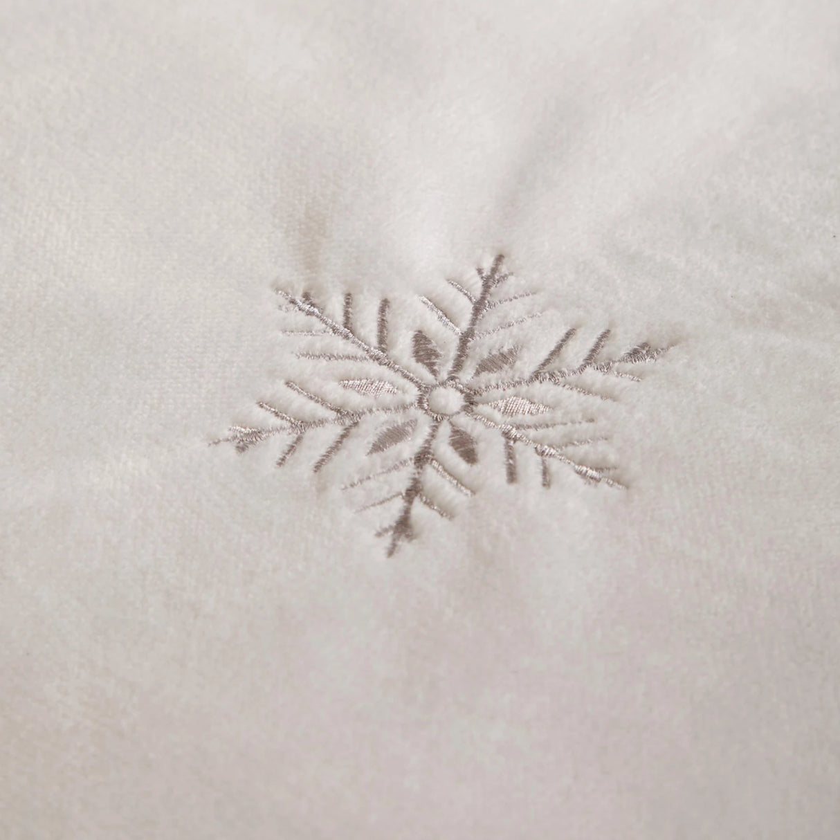 Frosted Snowflake Embroidered Fleece Duvet Cover Set image 3