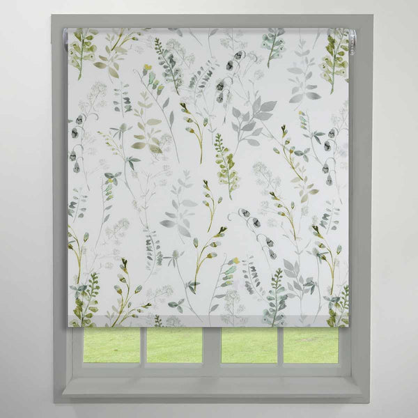 Gardenia Made to Measure Roller Blind (Dim Out) Green - Ideal