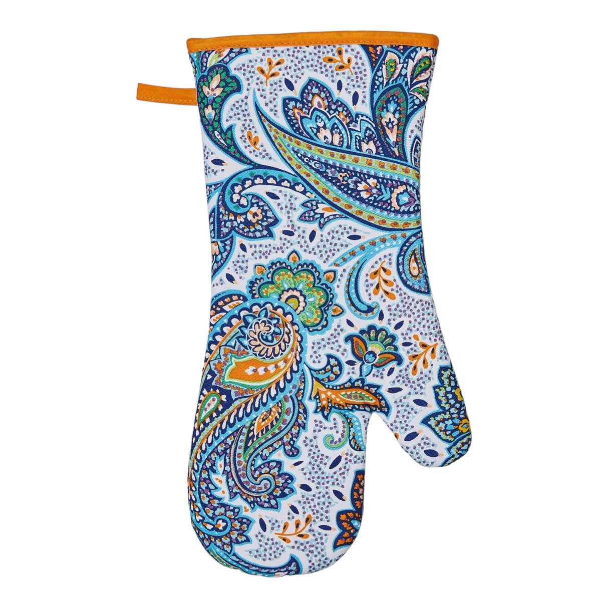 Italian Paisley Luxury Cotton Gauntlet Oven Mitt Oven Gloves Ulster Weavers