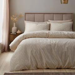 Geo Jacquard Natural Duvet Cover Set