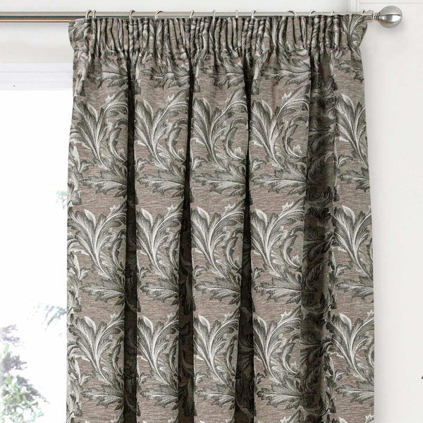 Georgia Filigree Tape Top Curtains Natural - Ideal
