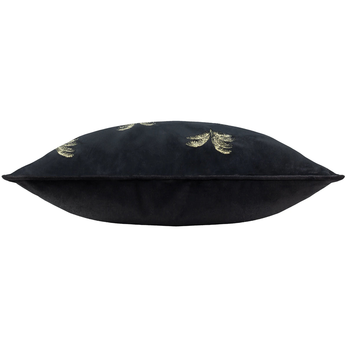 Gilded Palms Velvet Black Cushion Cover or Filled Cushion 45cm x 45cm - additional product view 4