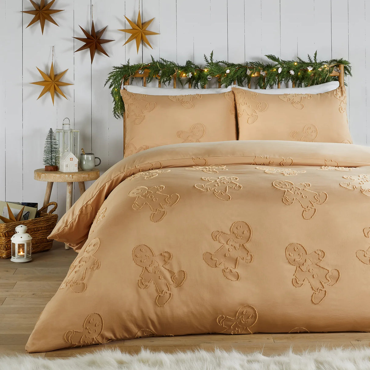 Gingerbread Tufted Soft Touch Duvet Cover Set - image 2