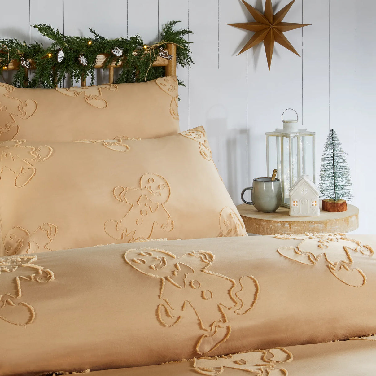 Gingerbread Tufted Soft Touch Duvet Cover Set - image 3