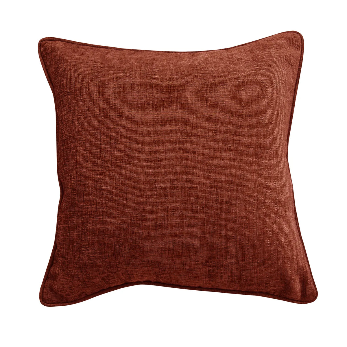 Amberley Terracotta Chenille Polyester Filled Cushion 45cm x 45cm