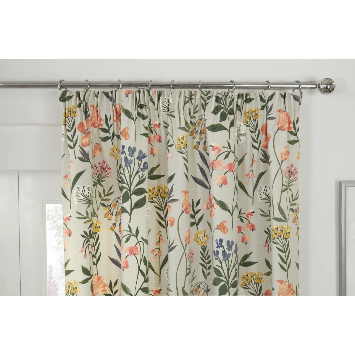 Meadow Multi Floral Pencil Pleat Curtains