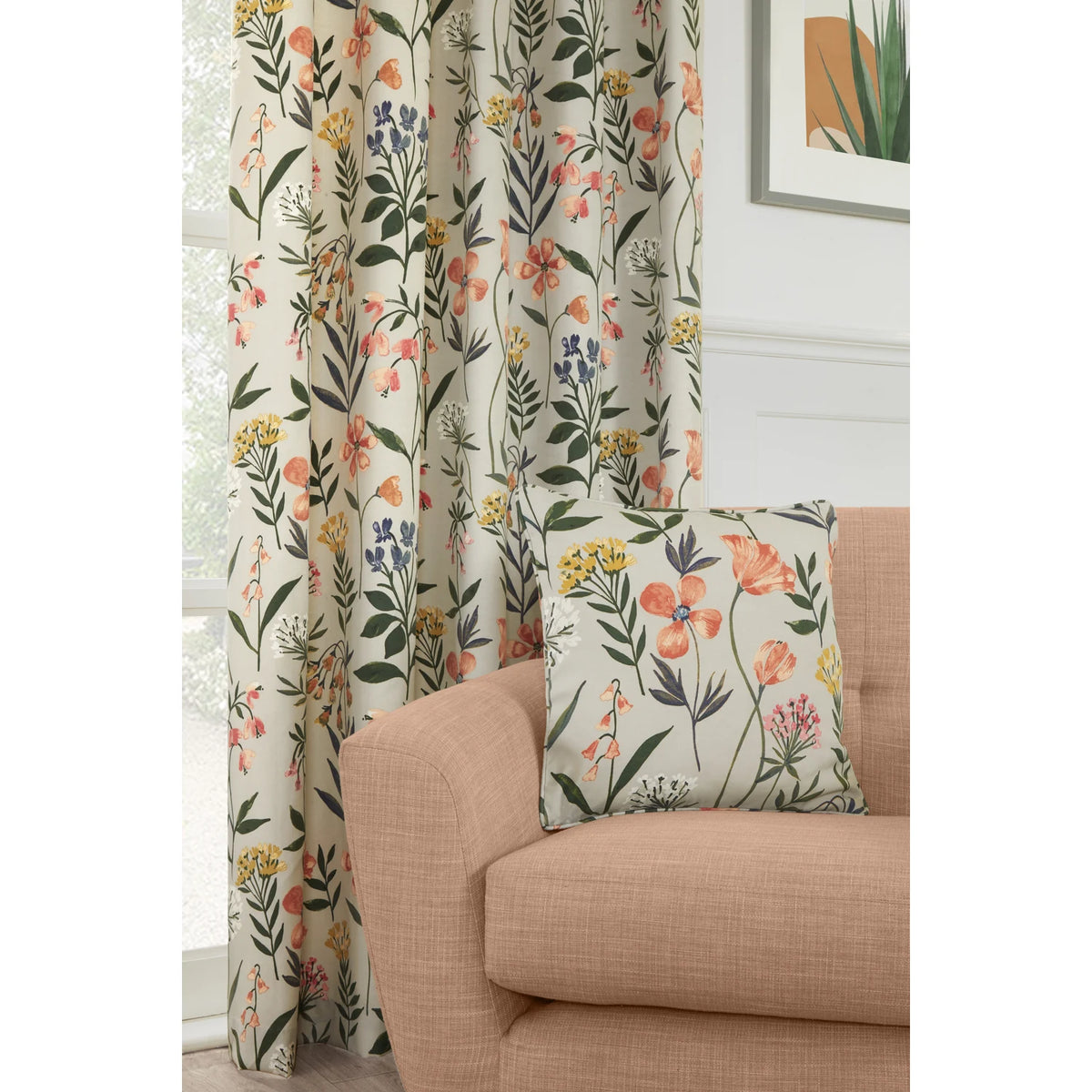 Meadow Multi Floral Cushion Cover or Polyester Filled Cushion 45cm x 45cm
