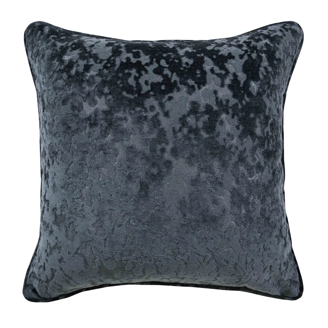 Richmond Charcoal Cut Velvet Cushion Cover or Polyester Filled Cushion 45cm x 45cm