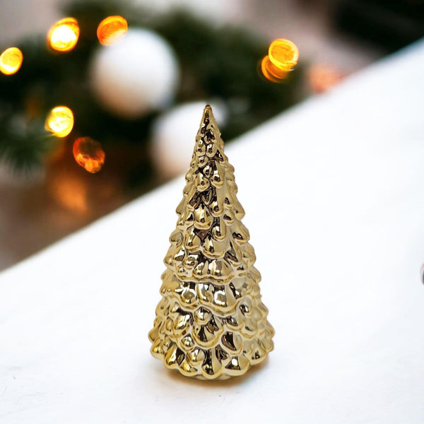 Gold Porcelain Christmas Tree - Ideal