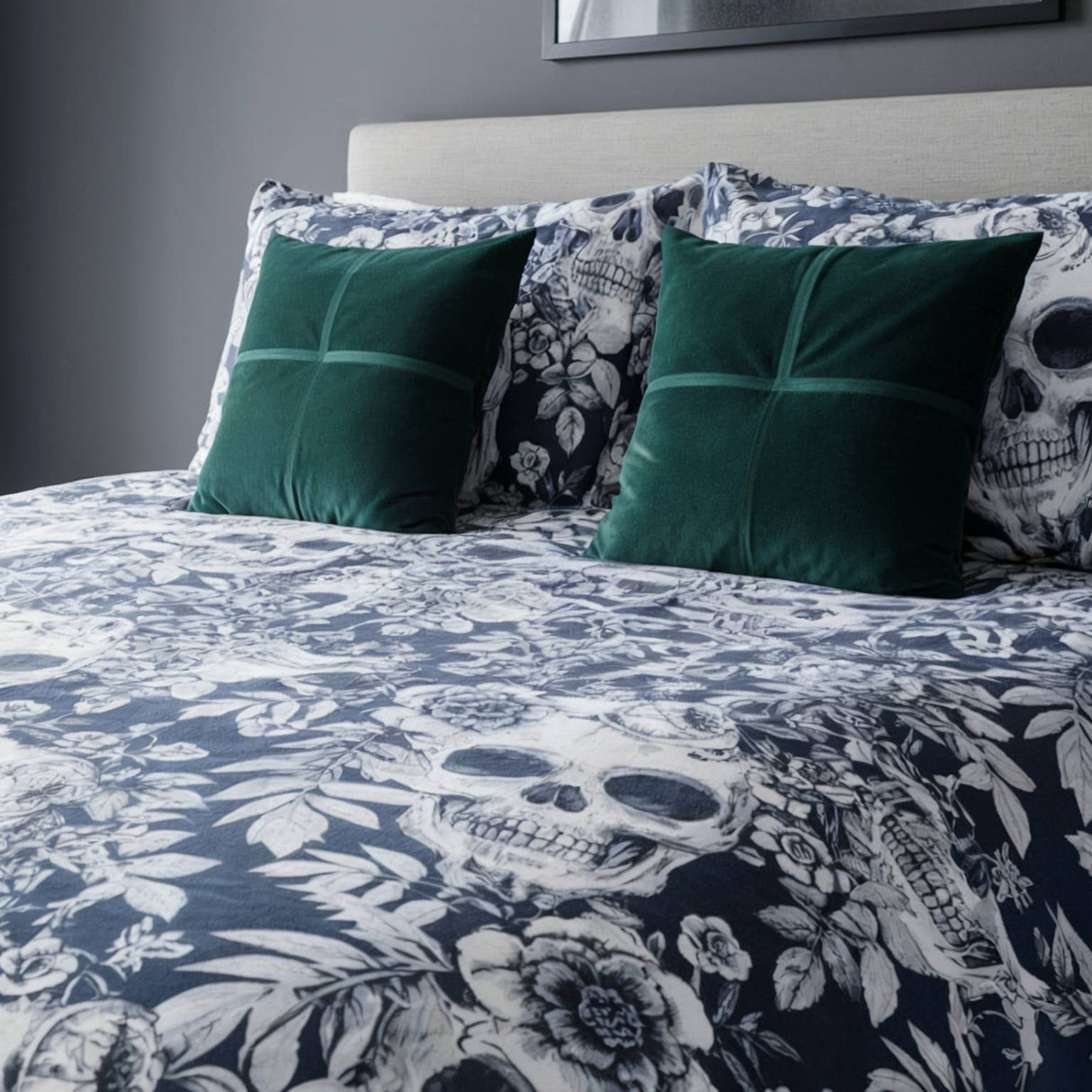 Gothic Skulls Duvet Cover Set by Rapport Home