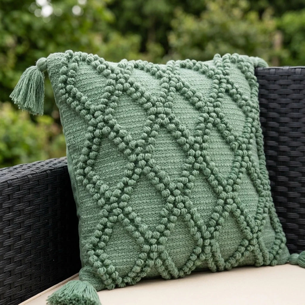 Alda Outdoor Cushion Cover 43x43cm 17x17" - Green
