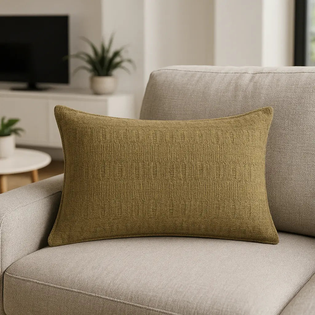 Ramas Cushion Cover / Filled Cushion 16" x 24" (40cm x 60cm) - Green