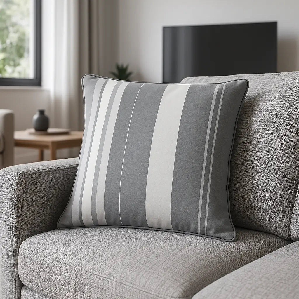 Fusion Whitworth Stripe 100% Cotton Cushion Cover 43cm x 43cm 4