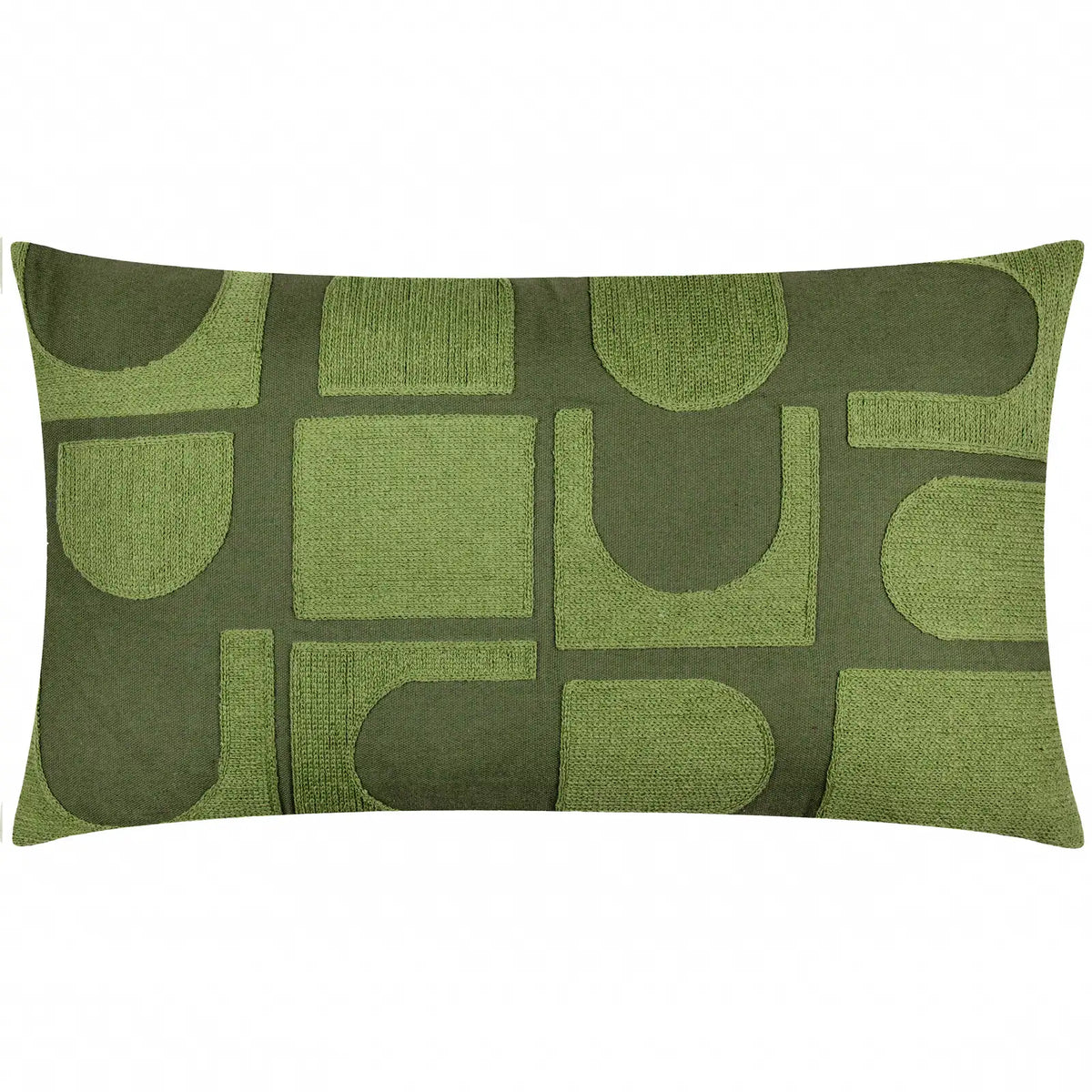 Hallam Ivy Green Cushion Cover or Filled Cushion 30cm x 50cm - additional product view 2